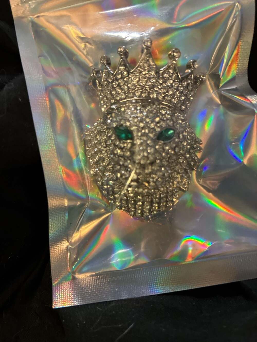 Buy 14K Yellow Gold Diamond Cut Lion and Crown Pendant
